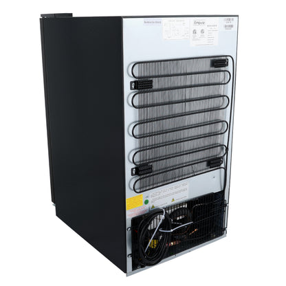 26" Countertop Black Swing Commercial Glass Door Merchandiser Refrigerator - 7 cu ft