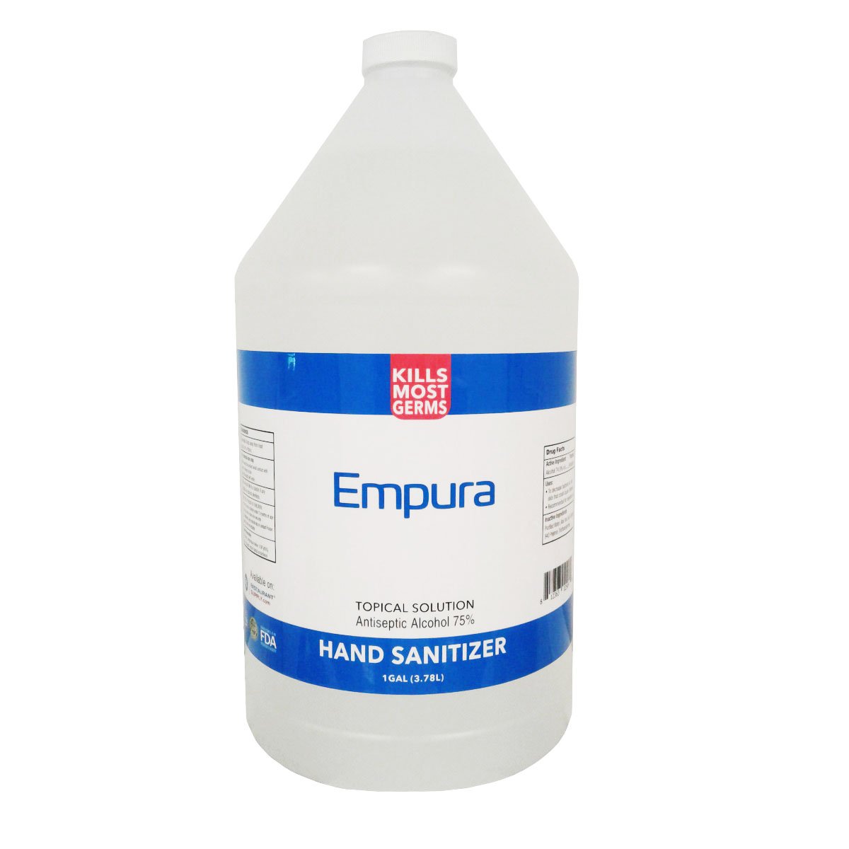 Empura SANHANDGEL Hand Sanitizer Gel, 75% antiseptic alcohol-based