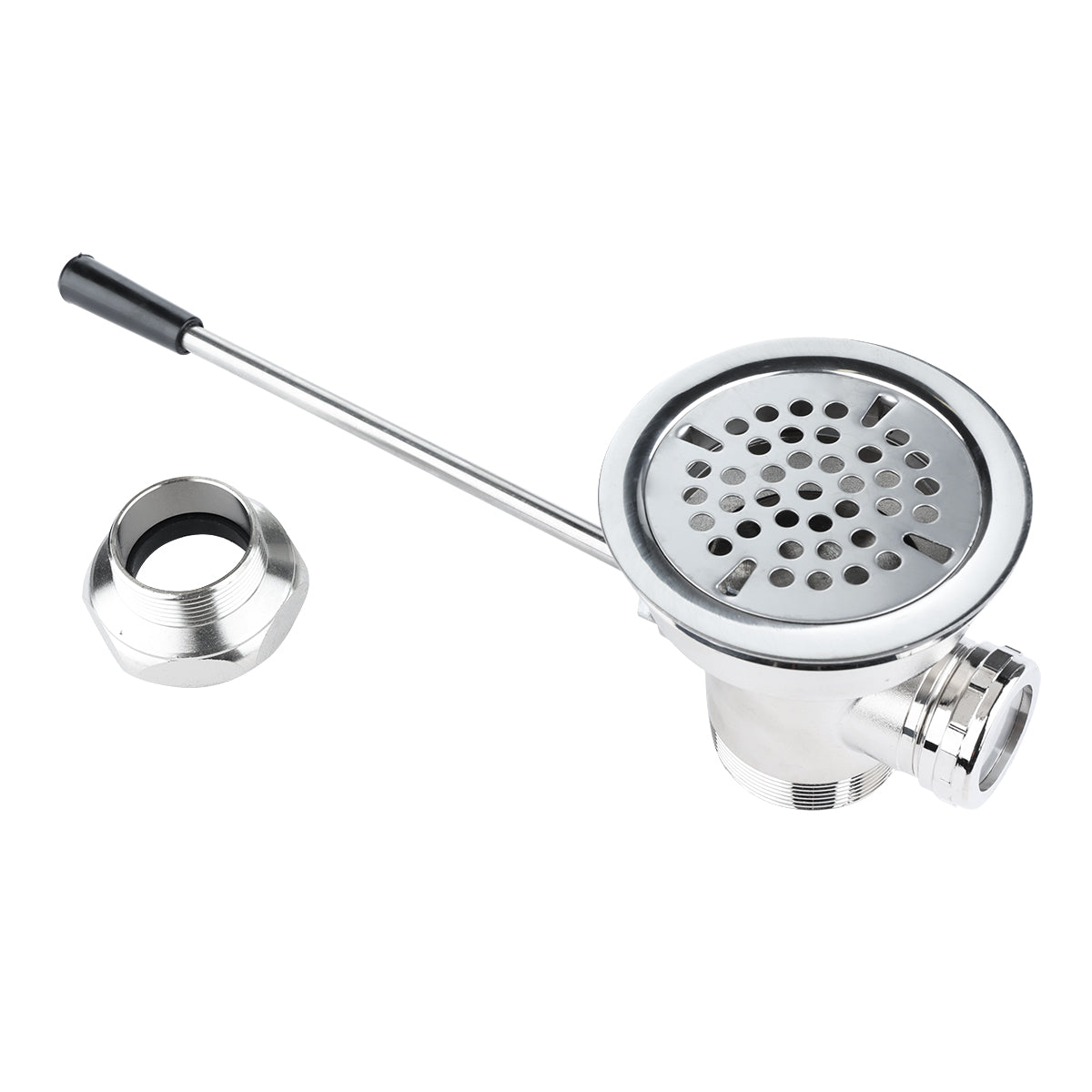 3-1/2" X 1-1/2" Stainless Steel Straight Lever Drain