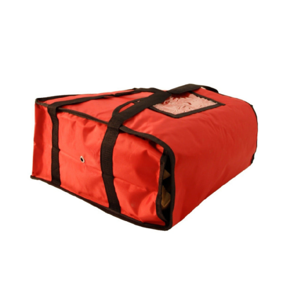 16" Red Insulated Nylon Pizza Delivery Bag