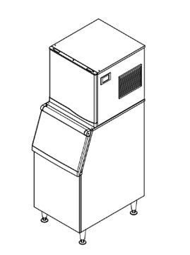 Empura E-MCFB500 Ice Machine Modular Cube-style