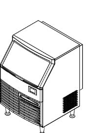 Empura E-UCH280 Ice Machine Undercounter Cube-style