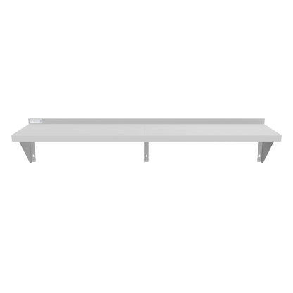 60" x 12" 18 Gauge Stainless Steel Standard Duty Wall Shelf, NSF