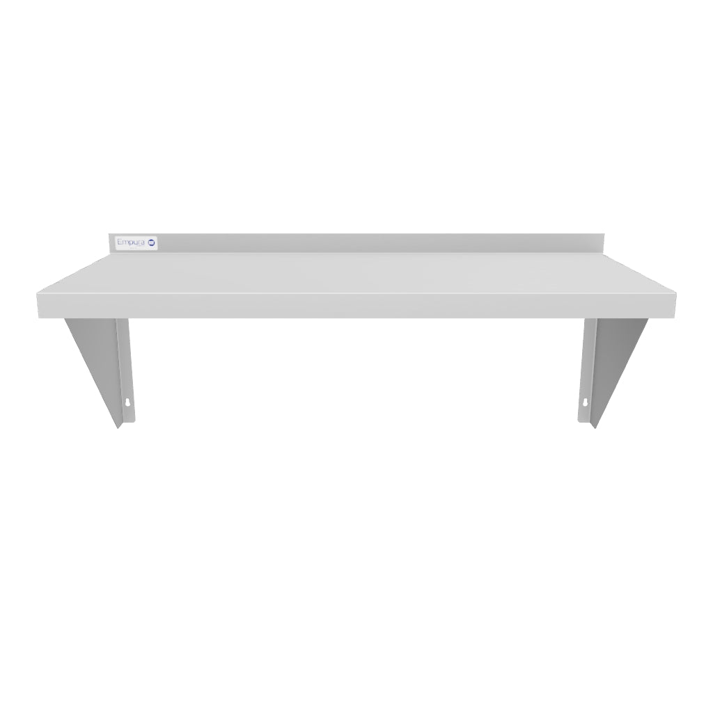 36" x 15" 18 Gauge Stainless Steel Standard Duty Wall Shelf, NSF