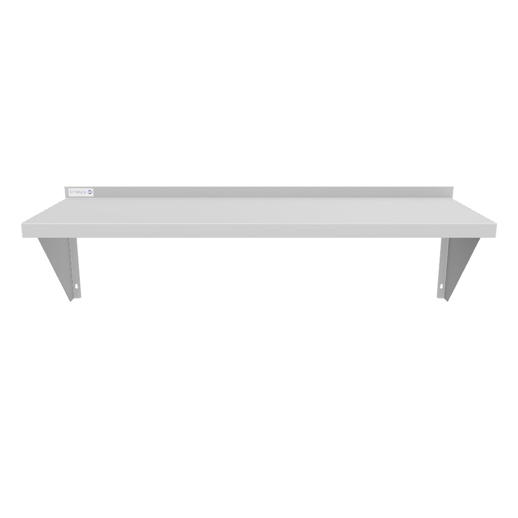 48" x 15" 18 Gauge Stainless Steel Standard Duty Wall Shelf, NSF