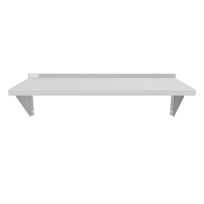 48" x 18" 16 Gauge Stainless Steel Heavy Duty Wall Shelf, NSF