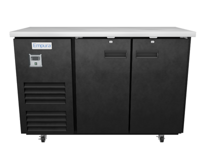 E-KBB60-2-27 Refrigerated Back Bar Cabinet 3D View