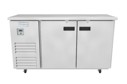 E-KBB70-2-27-S Refrigerated Back Bar Cabinet 3D View