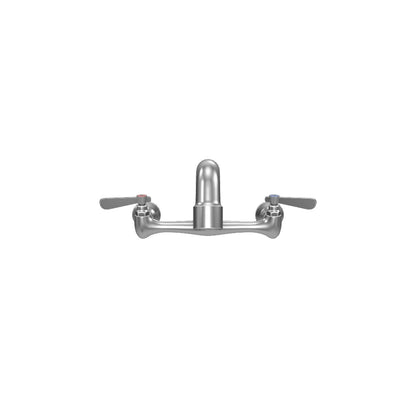 Wall Mount Commercial Faucet with 12" x 5 11/16" Swing Spout and 8" Centers, NSF