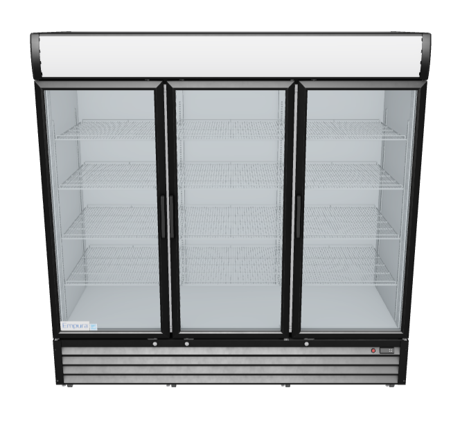 EGM-75B Glass Door Refrigerated Merchandiser 3D View