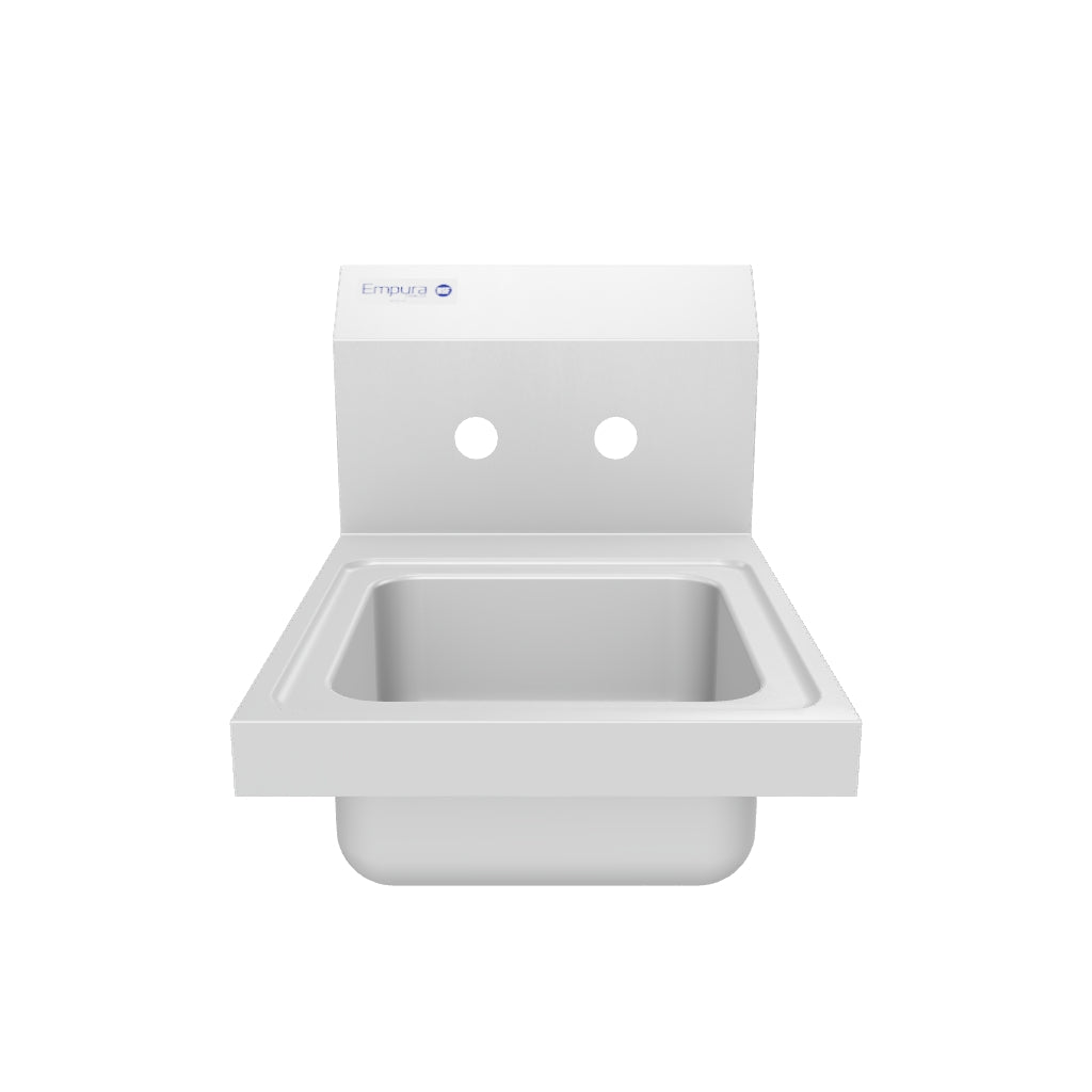 12" Wall Mounted Commercial 20 Gauge Stainless Hand Sink with Gooseneck Faucet, NSF