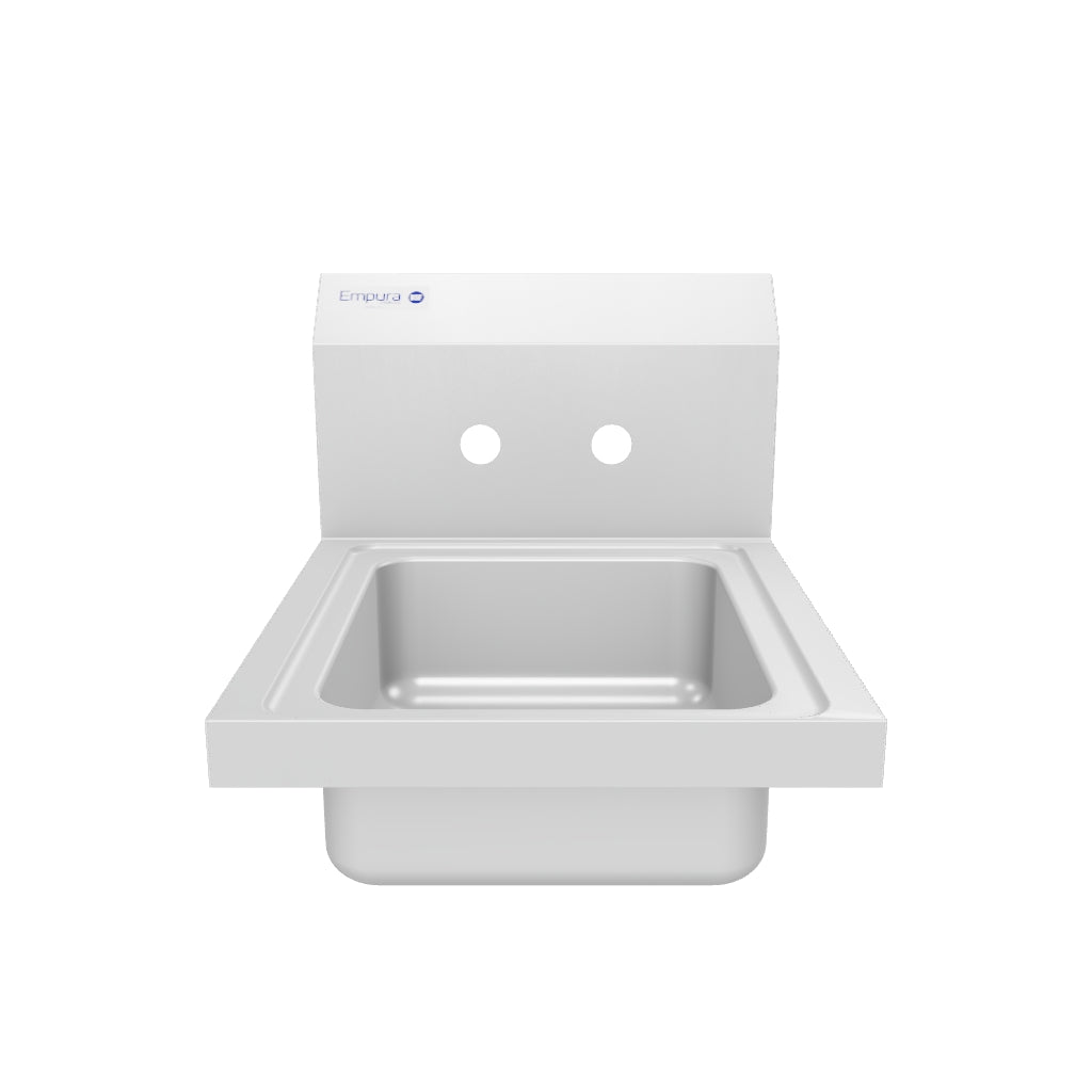 14" Wall Mounted Commercial 20 Gauge Stainless Hand Sink with Gooseneck Faucet, NSF