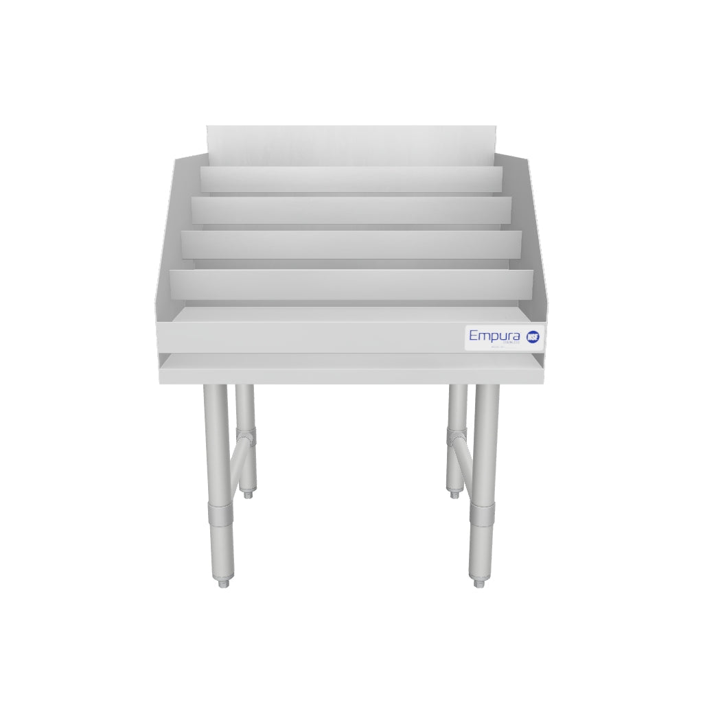 24" Five-Tiered Stainless Steel Commercial Liquor Display Rack, NSF