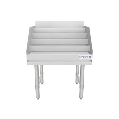 24" Five-Tiered Stainless Steel Commercial Liquor Display Rack, NSF