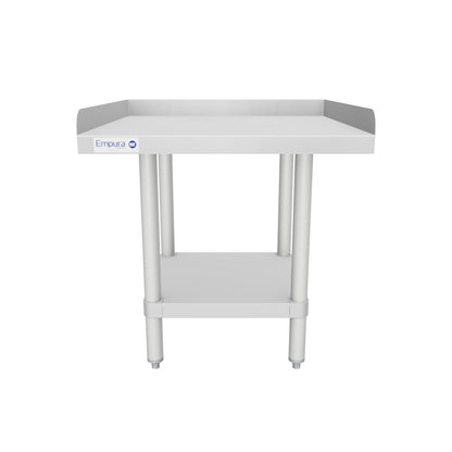 24" x 24" 16 Gauge Stainless Steel Equipment Stand with Galvanized Undershelf, NSF