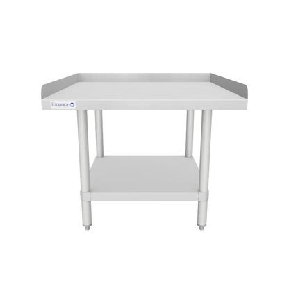 30" x 30" 16 Gauge Stainless Steel Equipment Stand with Galvanized Undershelf, NSF