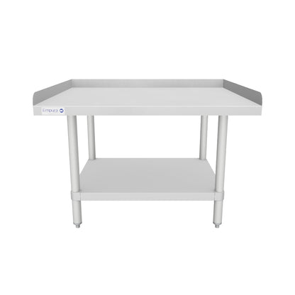 36" x 30" 16 Gauge Stainless Steel Equipment Stand with Galvanized Undershelf, NSF