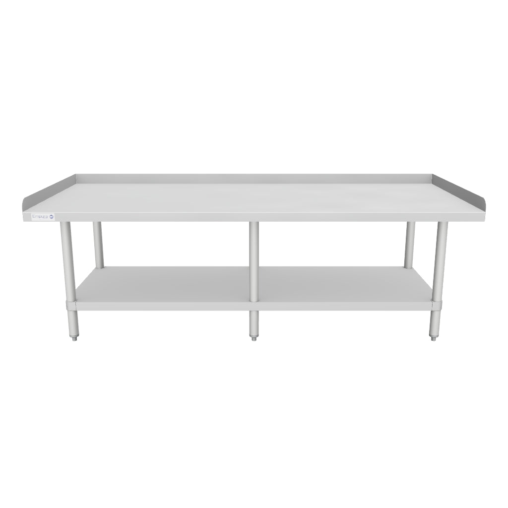 72" x 30" 16 Gauge Stainless Steel Equipment Stand with Galvanized Undershelf, NSF