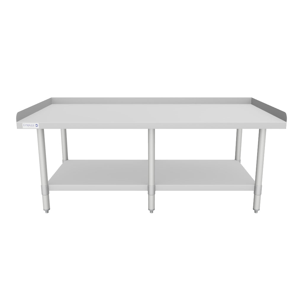 60" x 30" 18 Gauge Stainless Steel Equipment Stand with Galvanized Undershelf, NSF