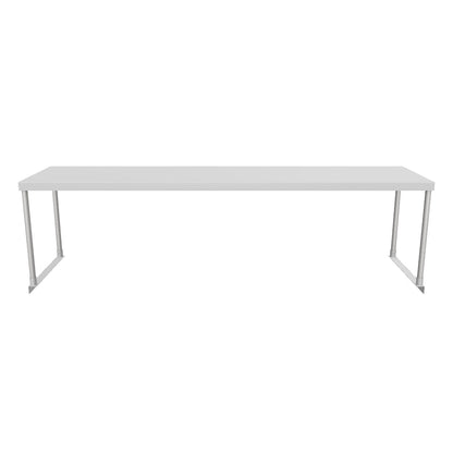 Commercial Single Deck Overshelf, 72" x 18" x 19.5", 18 Gauge Stainless Steel, Table-Mounted, NSF