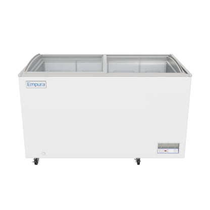 55" Commercial Curved Top Display Freezer - 11.8 cu. ft. Capacity