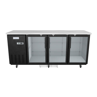 E-KBB903BG Refrigerated Back Bar Cabinet 3D View