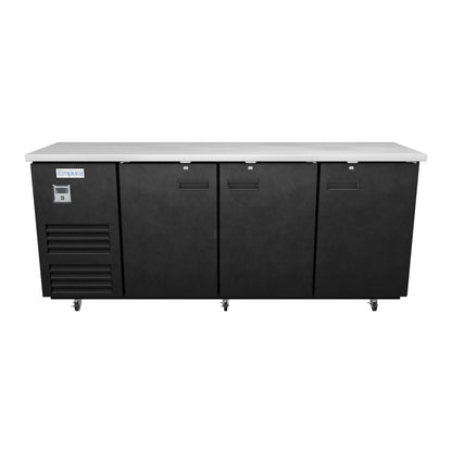 E-KBB90-3-27 Refrigerated Back Bar Cabinet 3D View