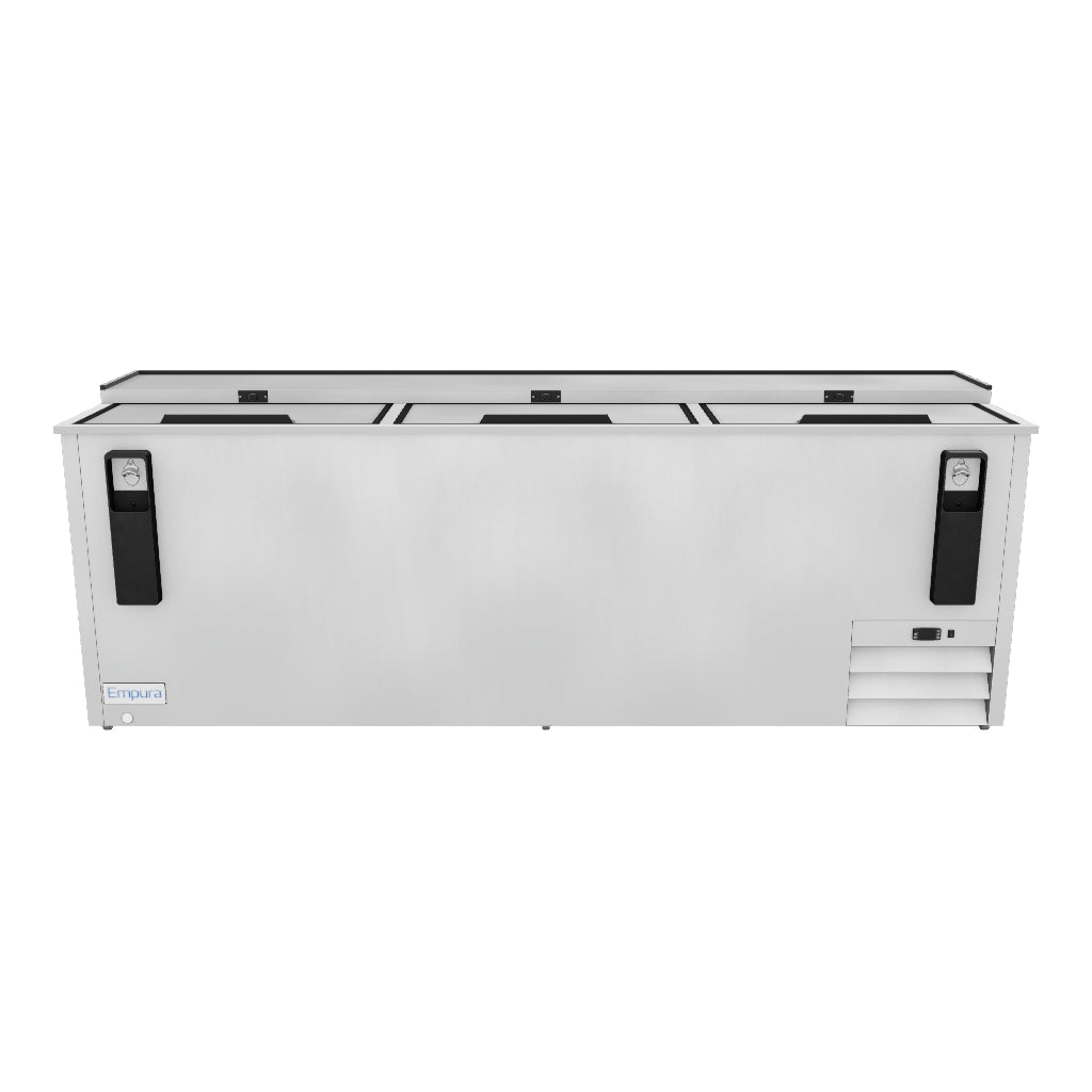95" Stainless Steel Commercial Horizontal Bottle Cooler