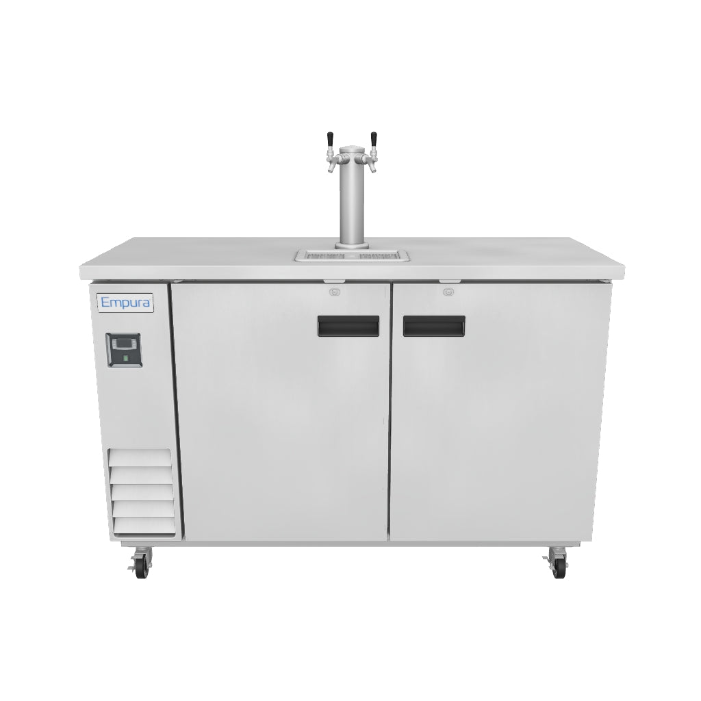 E-KDD3-1-S Commercial Kegerator Beer Dispenser 3D View