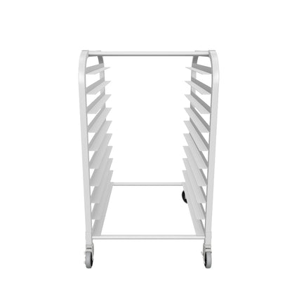 10 Pan End Load Aluminum Commercial Undercounter Bun / Sheet Pan Rack, NSF