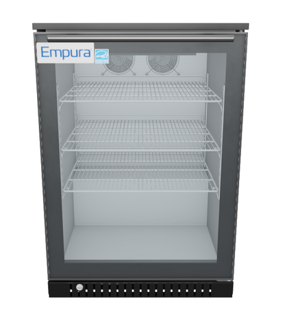LG-E150-B Glass Door Refrigerated Merchandiser 3D View