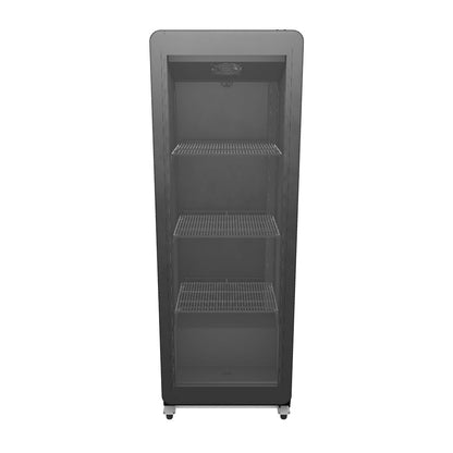 21" Black Swing Commercial Glass Door Merchandiser Refrigerator with ClearKeeper™ Glass - 7.28 cu ft ENERGY STAR®