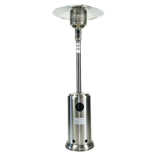 Empura HEA8601 86" High Portable Liquid Propane Patio Heater - Stainless Steel