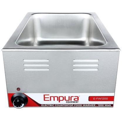 15" x 24" Full Size Electric Countertop Food Warmer - 120V, 1,200W Food Pan Warmer, Countertop Empura